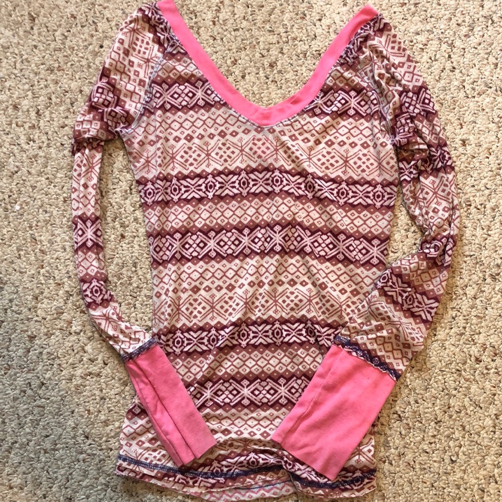 Free People Long Sleeved Shirt medium